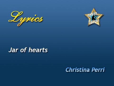 Jar of hearts, Christina Perri - Lyrics